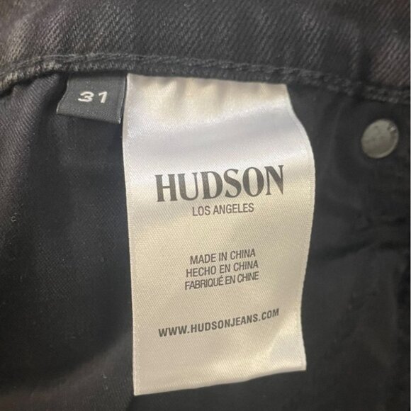 Hudson Womens Gracie Mid Rise Black Distressed Denim Cut Off Shorts Sz 31 New - Picture 5 of 10